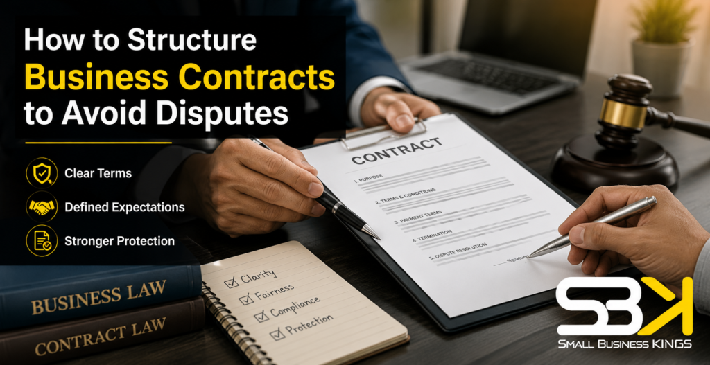 How to Structure Business Contracts to Avoid Disputes