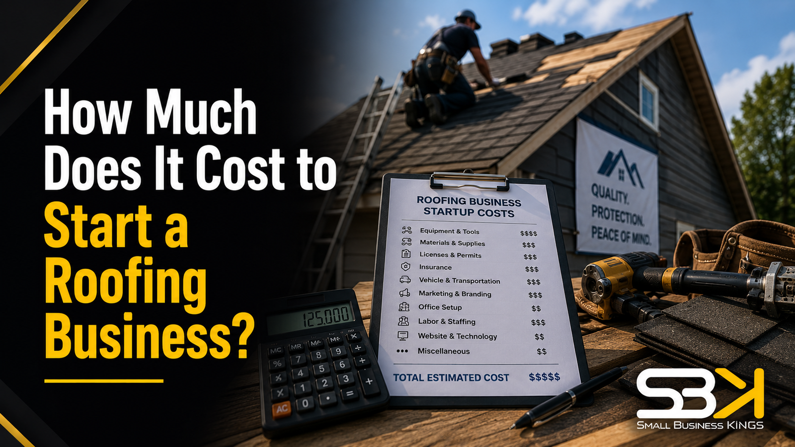How Much Does It Cost to Start a Roofing Business?