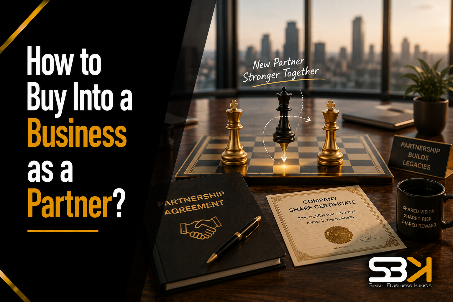 How to Buy Into a Business as a Partner?