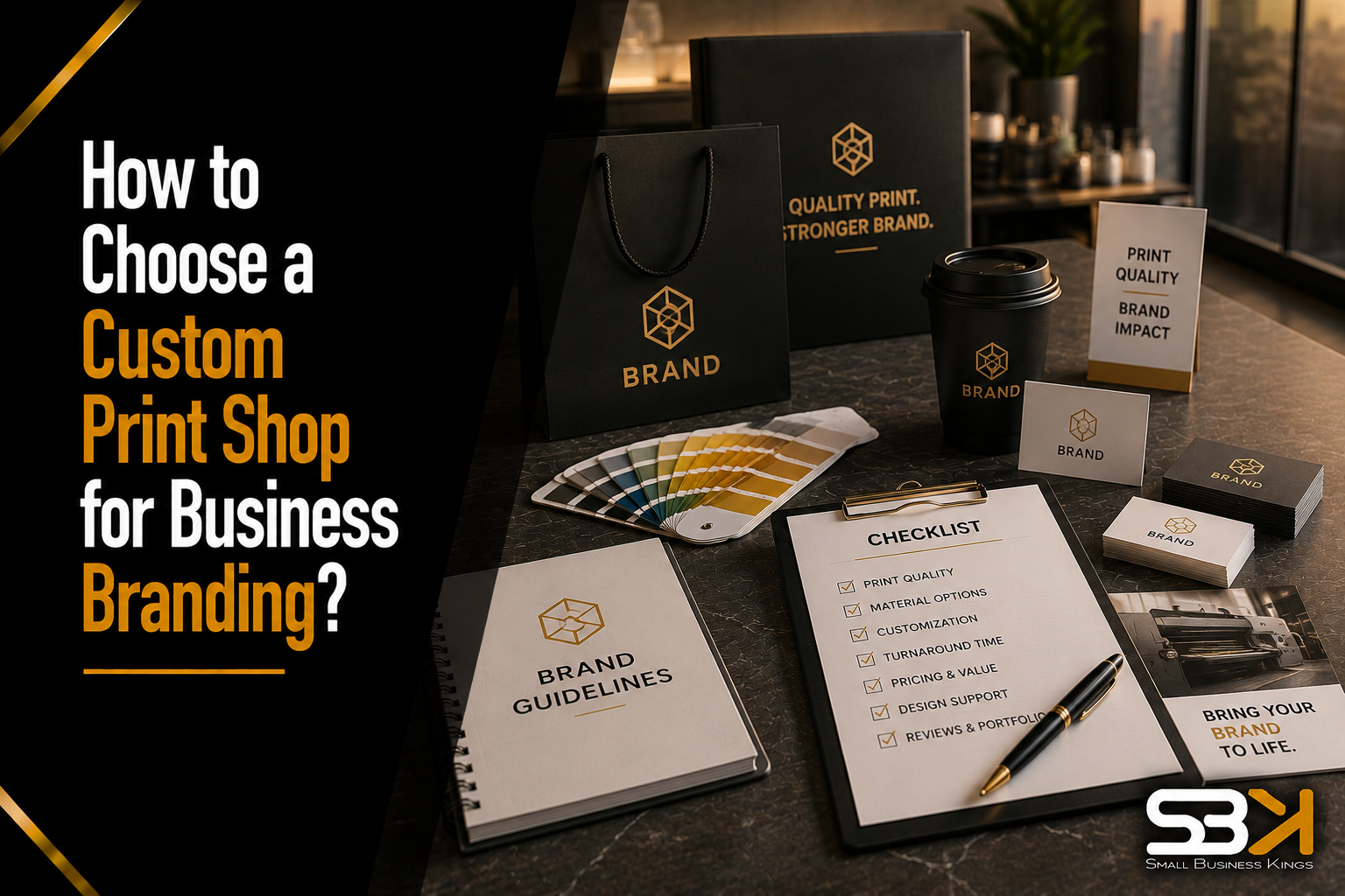 How to Choose a Custom Print Shop for Business Branding?