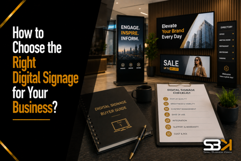How to Choose the Right Digital Signage for Your Business?