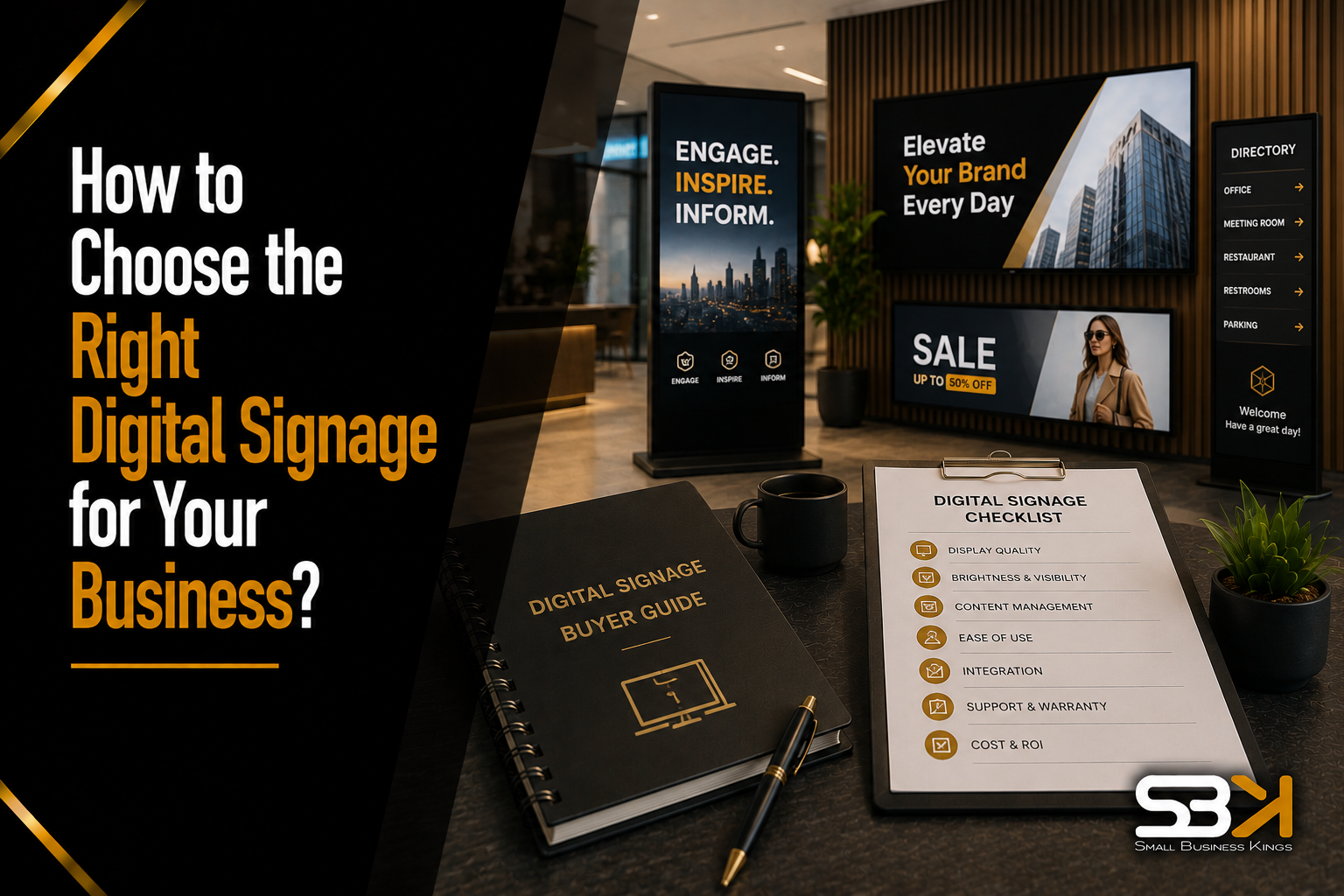 How to Choose the Right Digital Signage for Your Business?