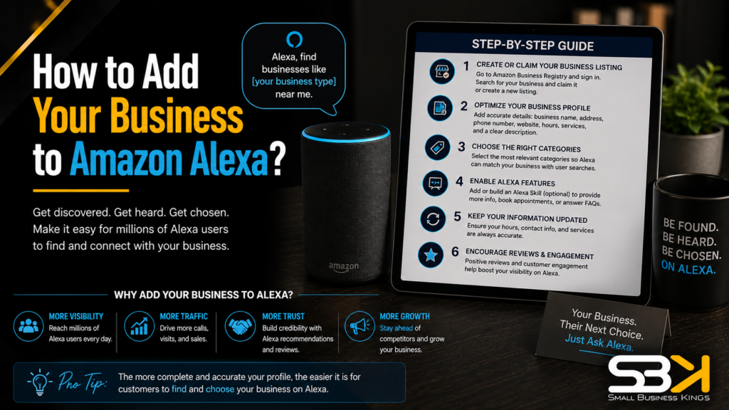 How to Add Your Business to Amazon Alexa?