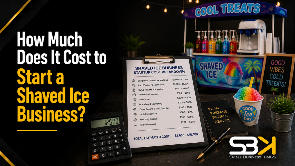 How Much Does It Cost to Start a Shaved Ice Business?