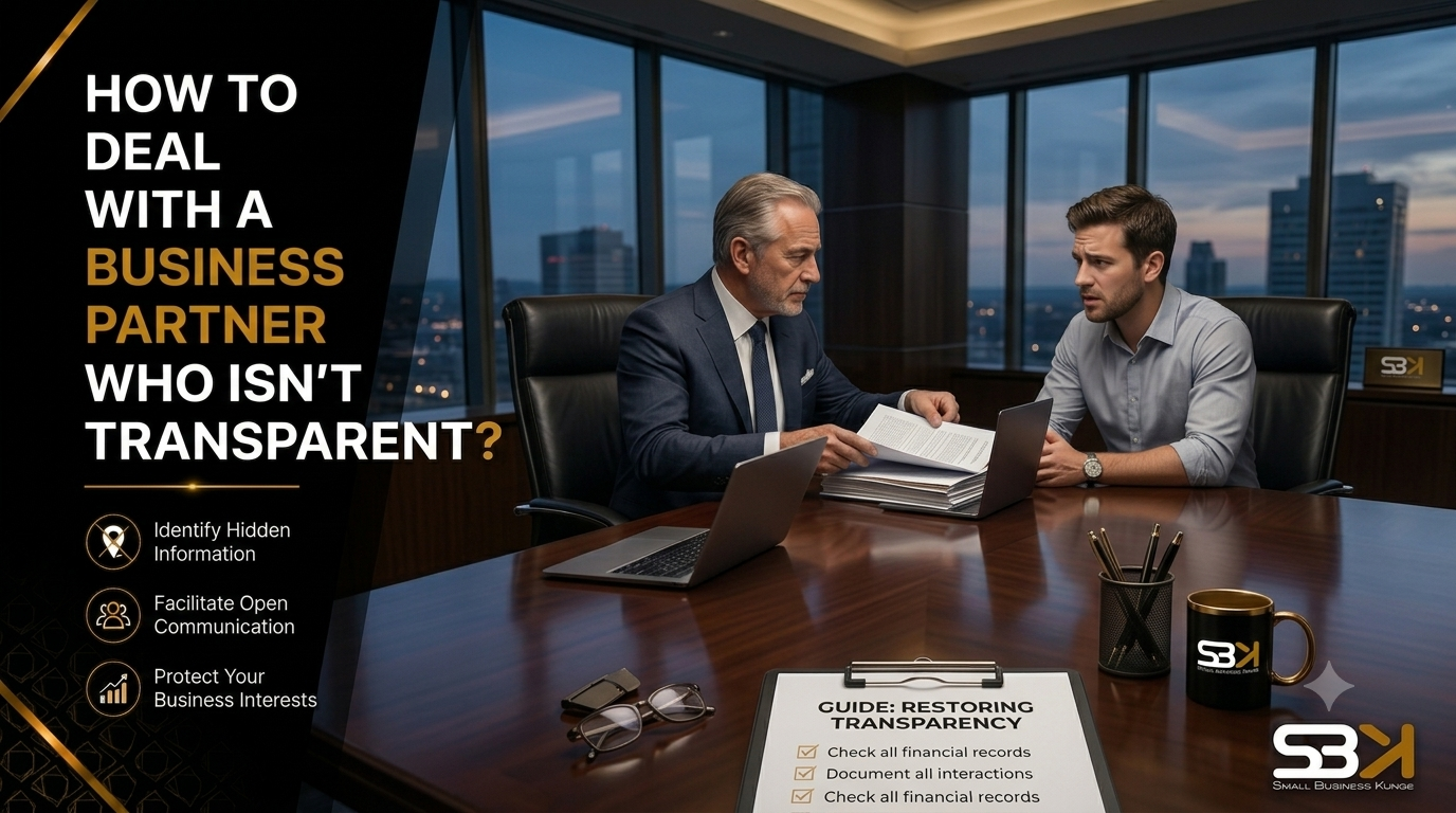 How to Deal With a Business Partner Who Isn't Transparent?