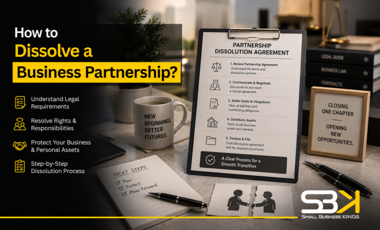 how to dissolve a business partnership?