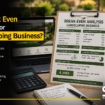 how to do break even analysis for landscaping business?